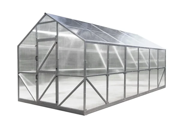 Växthus Nord 3×8 m, kanalplast 4 mm